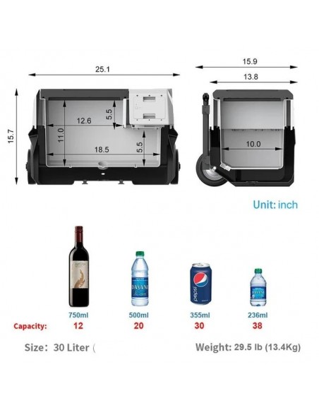 LiON COOLER - OFF - Réfrigérateur portable à compression sur